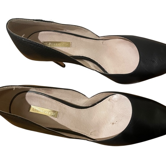 Louise et Cie Lo Hermosah Leather Snake Accent Pump Heels Black Women’s Size 10 - Picture 8 of 12